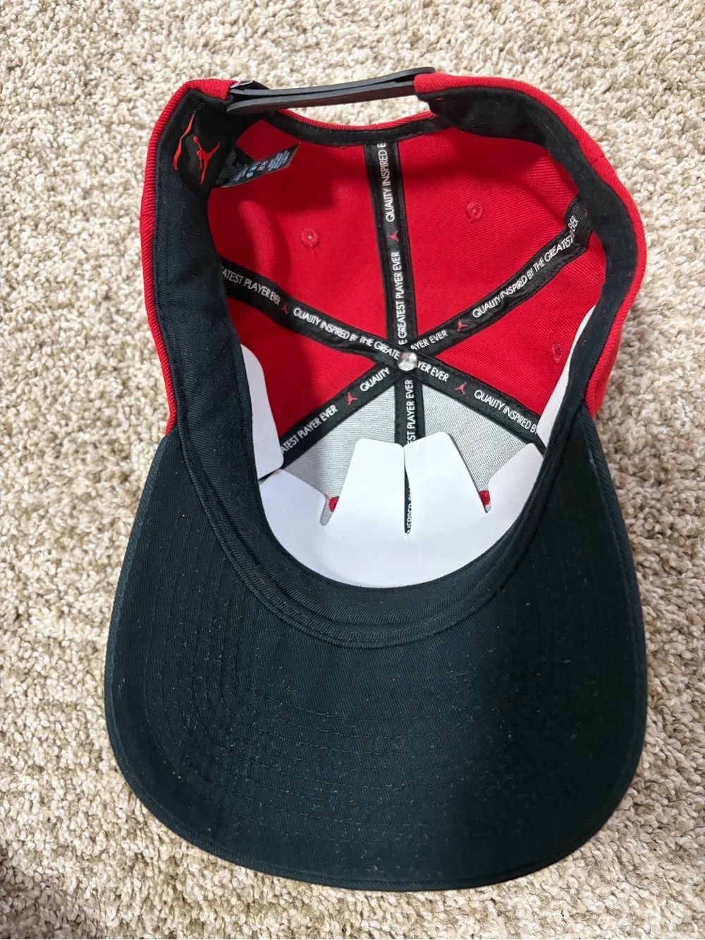 Nike Red and Black Kids Jordan Jumpman Hat